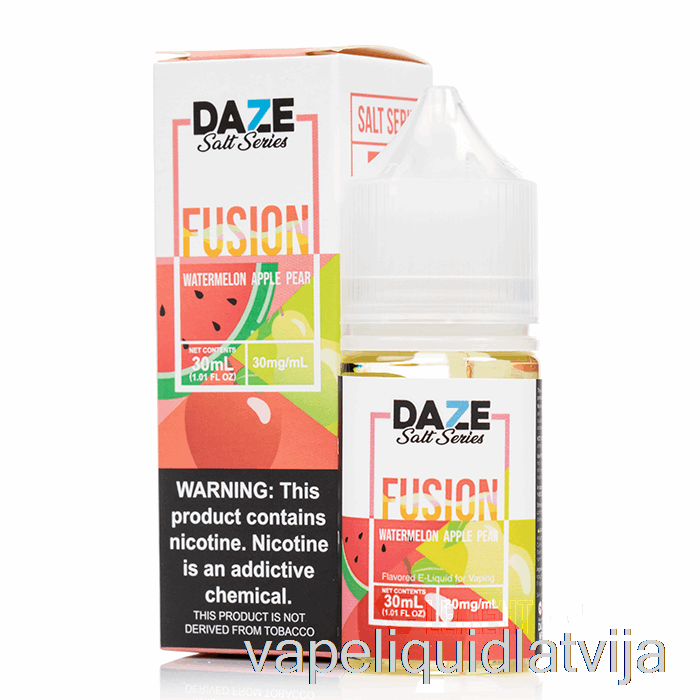 Arbūzs ābolu Bumbieris - 7 Daze Sāļi - 30ml 30mg Vape šķidrums